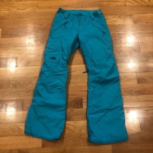 The North Face blue ski/snowboard snow pants.l